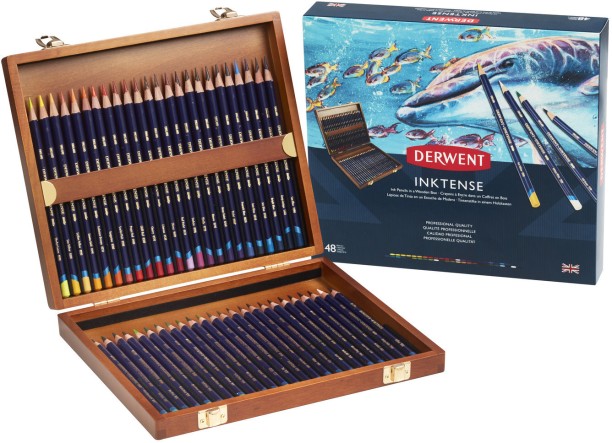 Derwent inktense wooden box