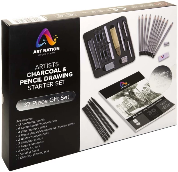 Kenzel Charcoal & Pencil Drawing (Starters) Set