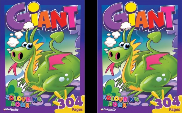 Butterfly Colouring Book - Giant (304 Pages) Np X2