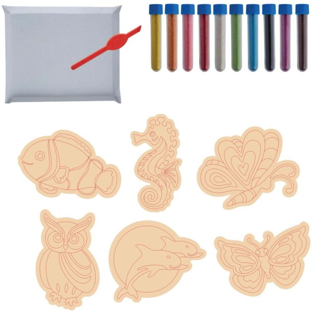 Sand Art 6 Fridge Magnet Set