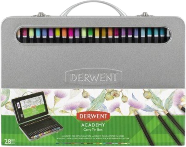 Derwent academy carry tin box