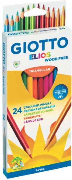 Giotto Elios Triangular 24 Coloured Pencils
