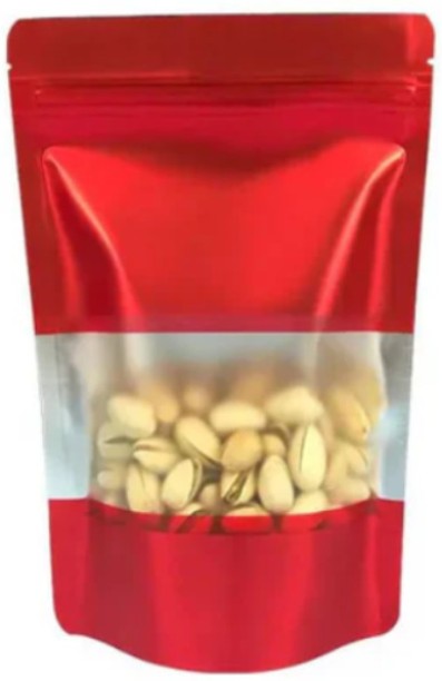 Miss Bliss Imports Resealable Colour Holographic Stand up Pouch Gift Package 15x22cm 100 PK - Red