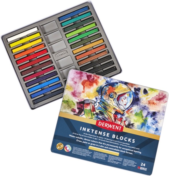 Derwent inktense paint pan set