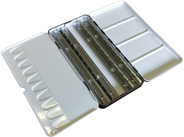Mungyo Empty Watercolour Palette - 48 Half-Pan Metal Box