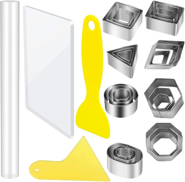 ALANES DIY Pottery Clay Sculpting Tools with Roller Scraper -28 Pieces