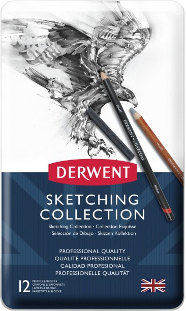 Derwent sketch collection tin
