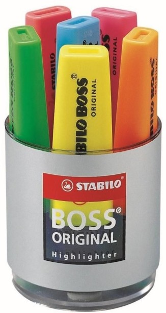 Stabilo Boss Highlighters - Tub of 6 Colours