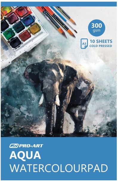 Pro-Art Cold-Pressed Aqua Watercolour Pad A3 - 10 sheets 300gsm