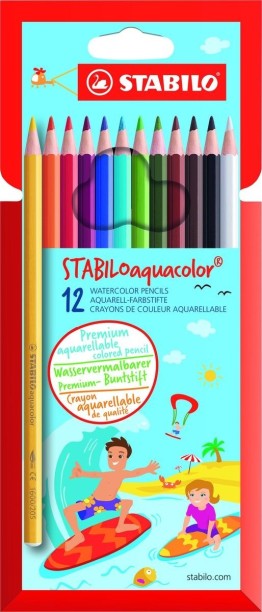 Stabilo Aqua Colour Watercolour Pencils 12's