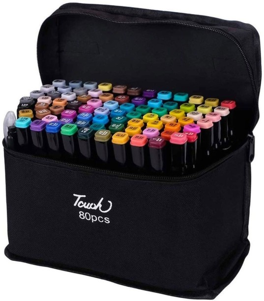 Touch 80 Pieces Of Double Head Alcohol Oil Color Art Marker Set