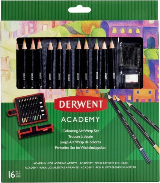 Derwent academy colouring wrap set