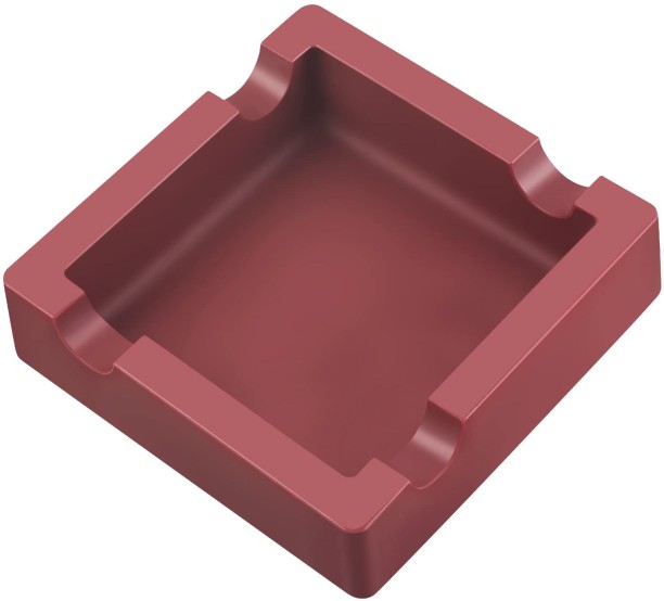 OMGift ta01-776-2 Red Silicone Ashtray