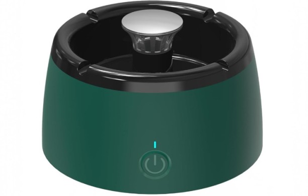 fantasy town Ash Tray,Multifunctional Smokeless Ashtray for Cigarette Smoker, Smokeless Ashtrays USB Rechargeable Smoke Grabber Ash Tray for Indoor Outdoor Home Office Car, Great for Smoker Green Bronze Ashtray