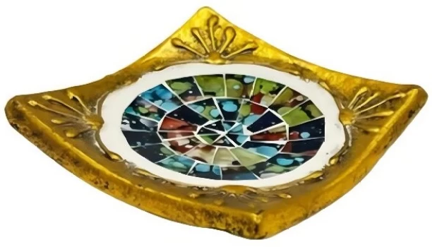 JHF COLOUR MOSAIC ASHTRAY 15x8x6cm Multicolor Steel Ashtray