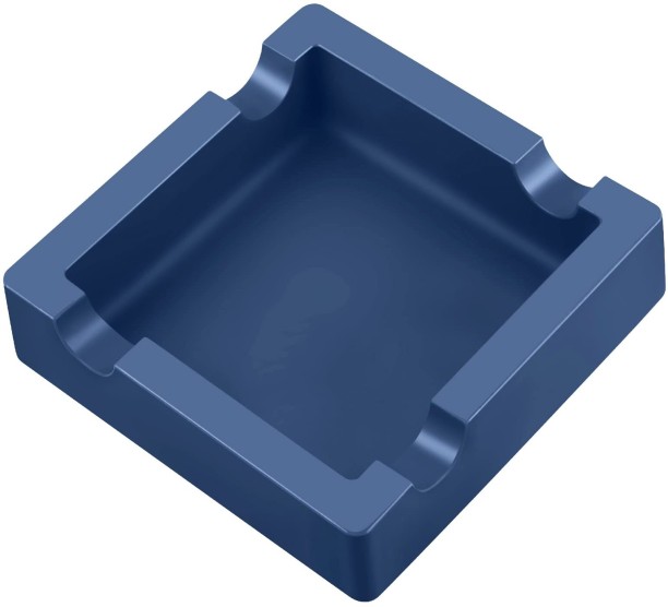 OMGift ta01-776-3 Blue Silicone Ashtray