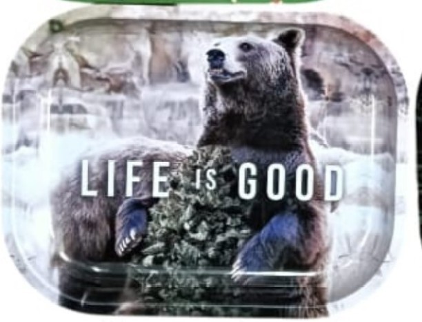 Herbal Life Is Good Rolling Tray Multicolor PP (Polypropylene) Ashtray