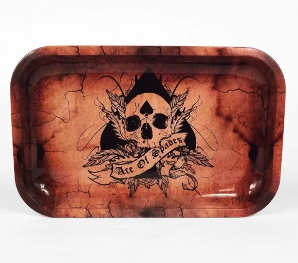 CDSA Ace of Spades Brown Stainless Steel Ashtray