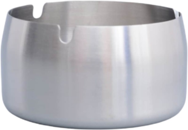 Ciggerete Large Silver Stainless Steel Ashtray