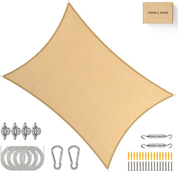 Topika Umbrellas Shade Sail, Sun Shade Sail & Block Canopy for Outdoor Use 4M*5M Awning