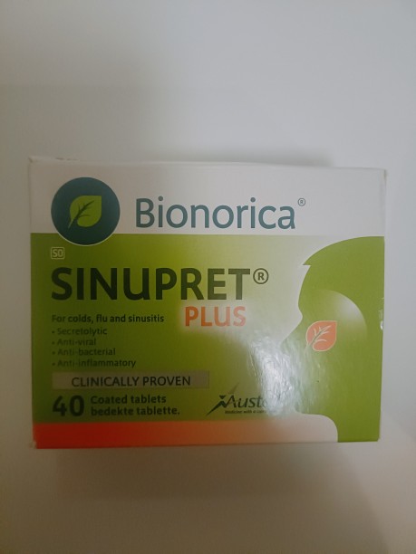 Sinupret plus Cold, flu and sinusitis 40's