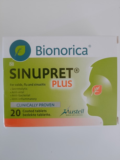 Sinupret Plus Cold, flu and sinusitis 20's