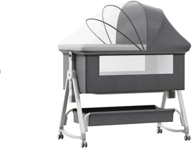 Captain-K Multifunctional crib 6-level adjustable high-quality baby cradle Convertible Crib Easy Assembling