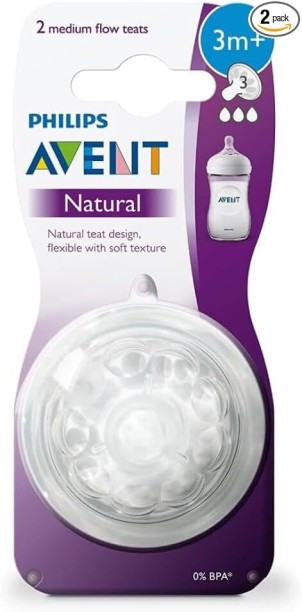 Philips Avent Natural Teat Medium Flow 2PK - 260 ml