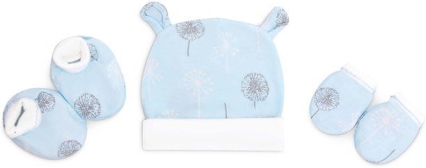 Snuggletime Infancie Beanie, Booties & Mittens - Blue
