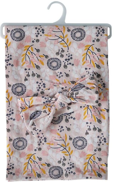 Snuggletime Swaddling Blanket and Headband - Pink