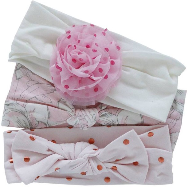 Snuggletime 3 Piece Headbands Set - Pink