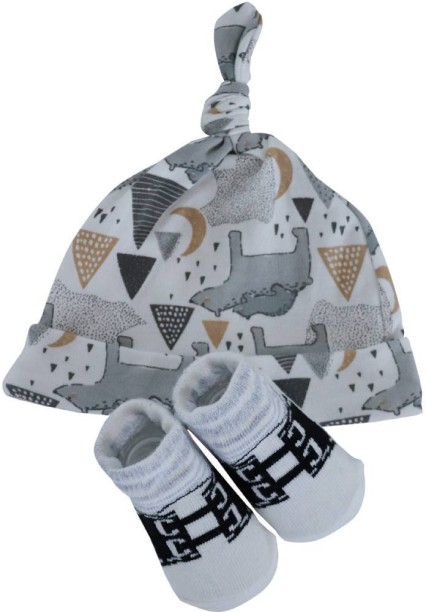 Snuggletime 2 Piece Gift Set - Hat & Socks - Grey