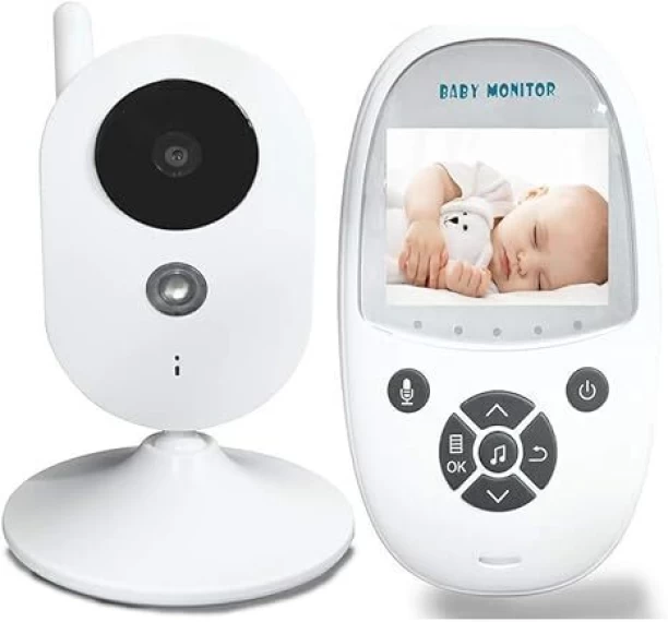 Generic 2-inch digital baby sitter with night vision. Temperature display, time display, music NA Baby Monitor