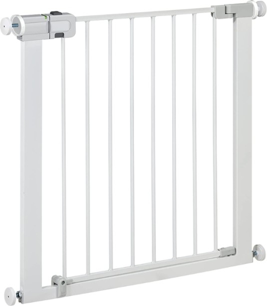 Toto Bubs Extendable Safety Gate, Metal Children's Indoor Safety Fence 76-83cm - White NA Baby Monitor