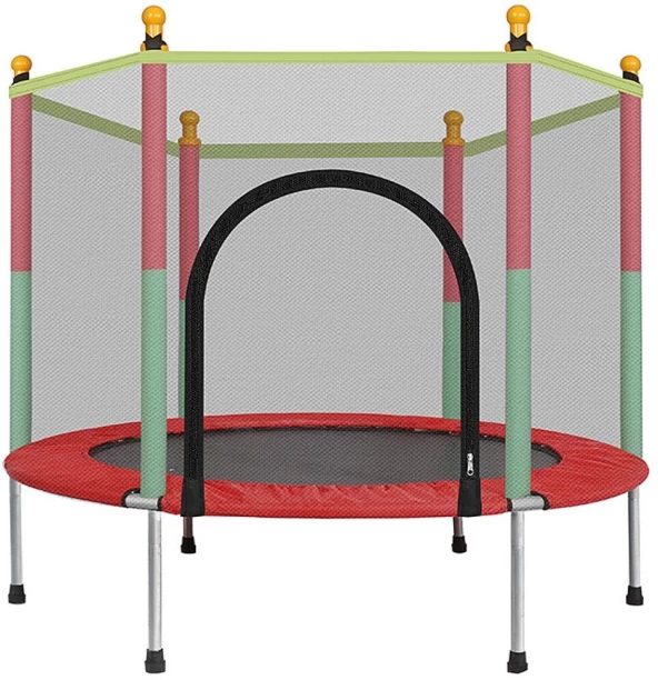 TugoPlay Children 2-6 Years Trampoline with 360 Safety Net - 140cm NA Baby Monitor