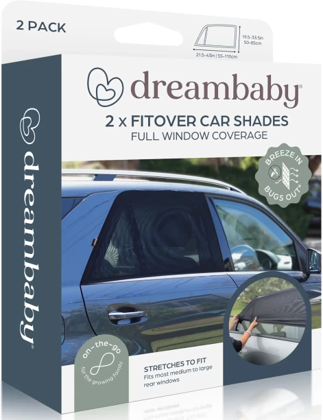 Dreambaby Fitover Shades - 2 Pack
