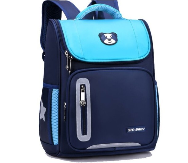 SM Simple Primary School Bags-Sky Blue Backpack
