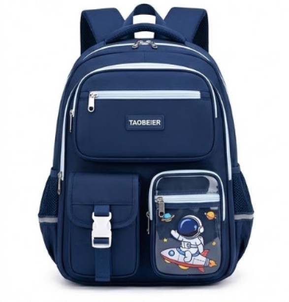TAOBEIER Space & Friends Multi-Pocket School Backpack Waterproof Backpack