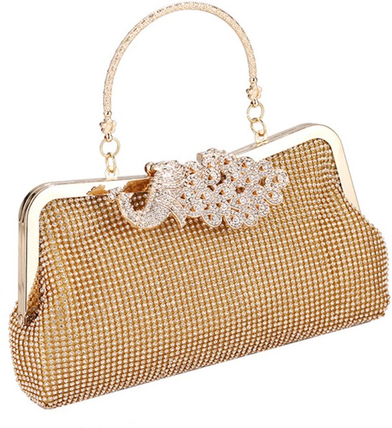 ALANES Metallic Foldover  Clutch for  Formal Occasion