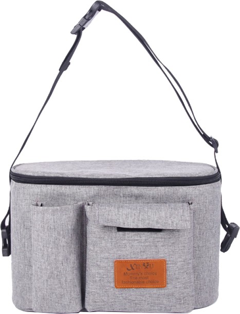 ALANES Universal Stroller Organizer Diaper Bag with Deep Cup Holders - Grey Multipurpose Bag