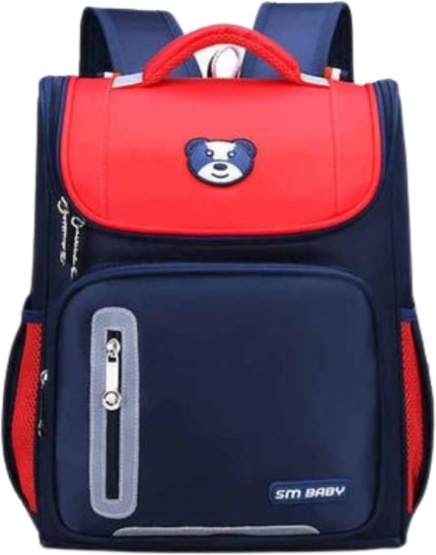 SM Baby Waterproof Children Backpack RED Waterproof School Bag