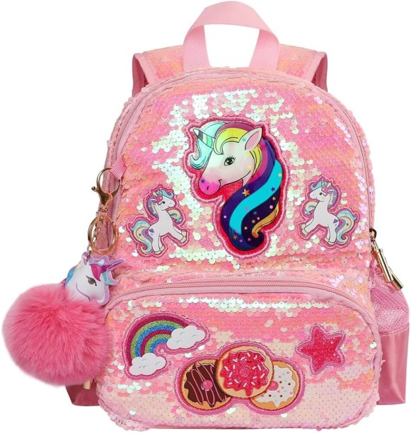 Simply More Pink Unicorn School Bag
