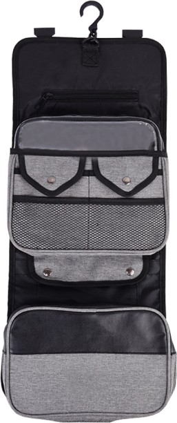 ALANES Travel Hanging Toiletry Bag - Grey Multipurpose Bag