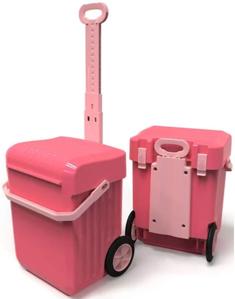 JUSTSIMPLIFIED Kids Waterproof Trolley Suitcase School Bag Waterproof Trolley