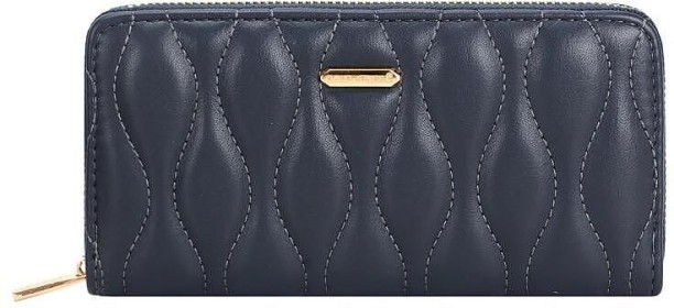 David Jones Quilted Blue Wallet DJ849J Messenger Bag