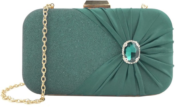 ALANES Leather Box  Clutch for  Formal Occasion