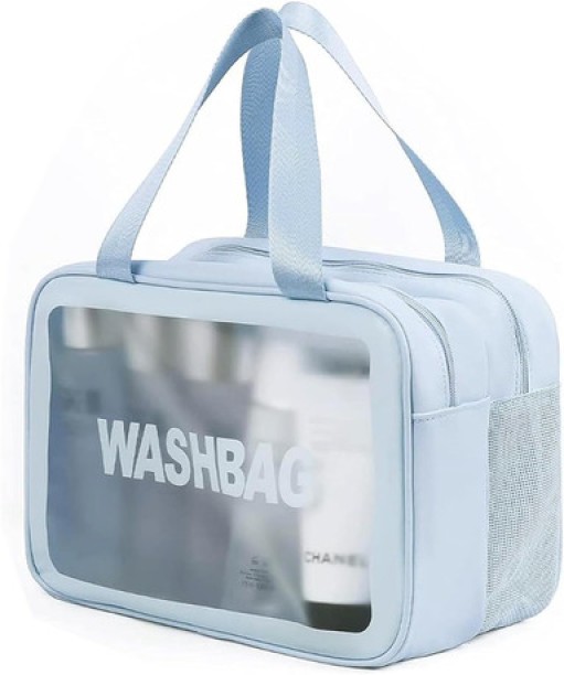 Jozi trade Splendid Large Waterproof Travel frosted Make-up Cosmetic Wash bag - Blue Waterproof Multipurpose Bag