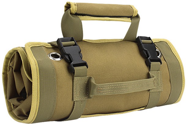 ALANES Heavy Duty Roll Up Tool Bag Organizer With 6 Tool Pouches Multipurpose Bag