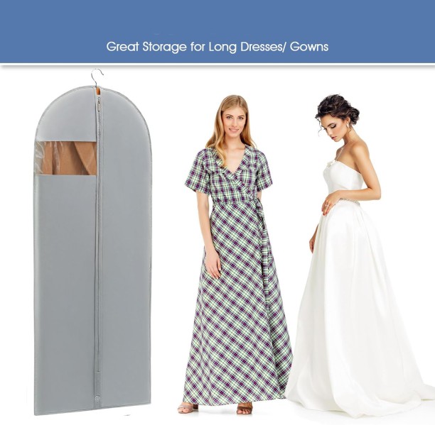 ALANES Dress Bags for Gowns Long Garment Bags for Hanging Clothes Waterproof Multipurpose Bag