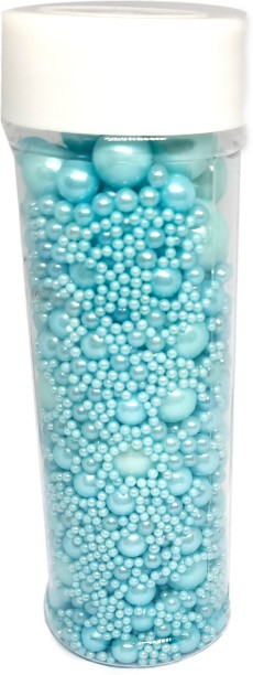 Maruti Groups Metallic Dragees Baby Blue Mix Sprinkles - 135g Sprinkles